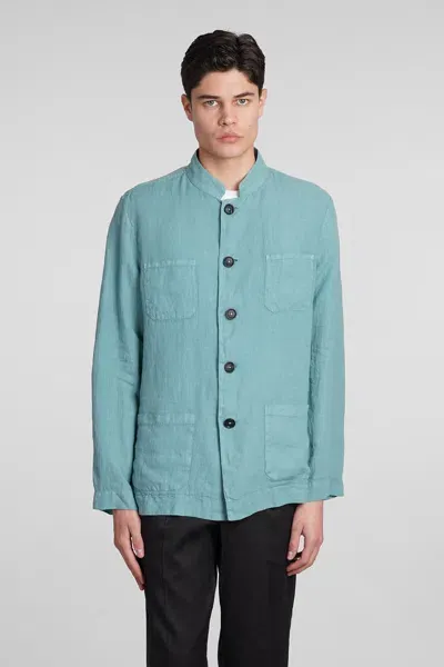 Massimo Alba Cina2 Casual Jacket In Green Linen