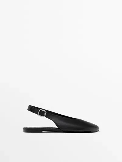 Massimo Dutti Ballerinas Offene Ferse In Multi