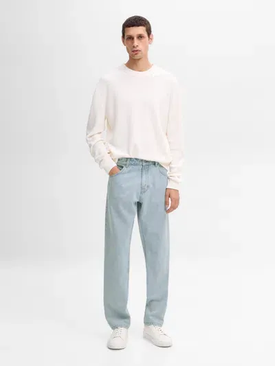 Massimo Dutti Gebleichte Jeans Studio In Blue