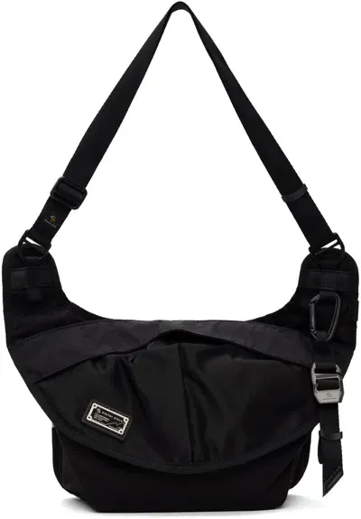 Master-piece Black Crazy Sling Bag