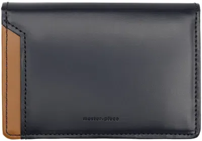 Master-piece Navy Notch Card Holder