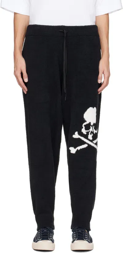 Mastermind Japan Black Long Lounge Pants In Black X White