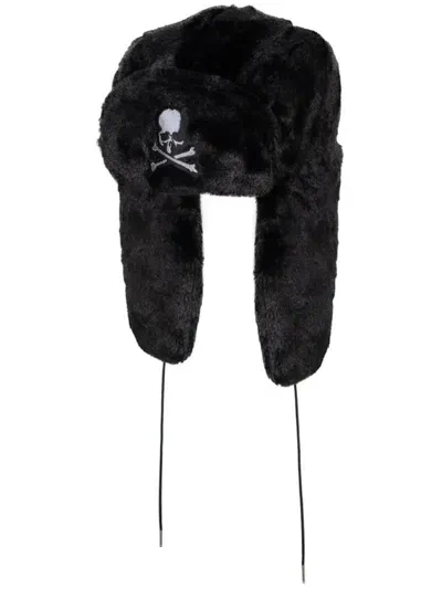 Mastermind Japan Faux-fur Flight Cap In Black