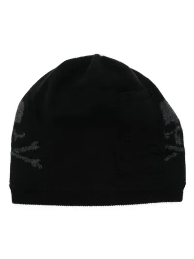 Mastermind Japan Patchwork Beanie In Black