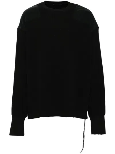 Mastermind Japan Waffle Sweatshirt In Black