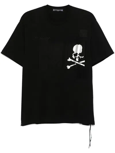 Mastermind Japan Patchwork T-shirt In Black