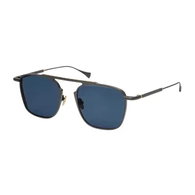 Masunaga By Kenzo Takada Marsic S29 Blu/grey Sunglasses In Grigio