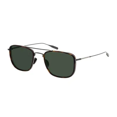 Masunaga Dizzy S39 Black /brown /green Sunglasses In Marrone