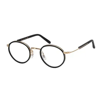 Masunaga Gms-127 39 Bk/black/gold Glasses In Oro