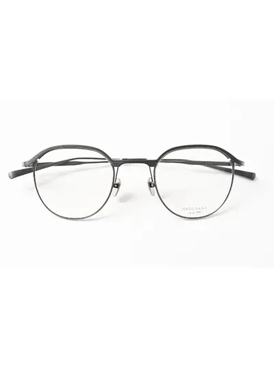 Masunaga Stratus Eyewear In Black/grey