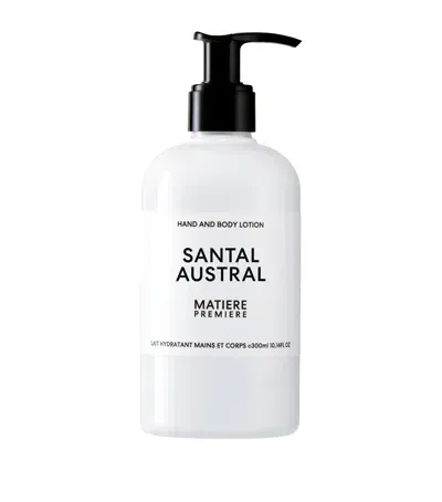 Matiere Premiere Santal Austral Hand And Body Lotion In White