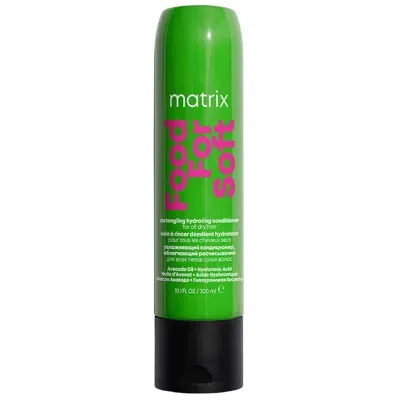 Matrix Food For Soft Detangling Conditioner With Avocado Oil And Hyaluronic Acid For Dry Hair 300ml In White