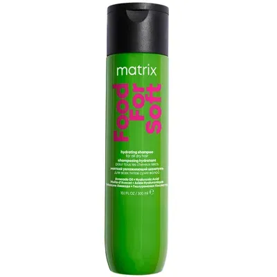 Matrix Food For Soft Hydrating Shampoo With Avocado Oil And Hyaluronic Acid For Dry Hair 300ml In White