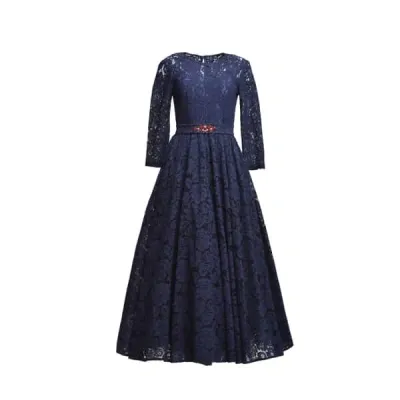 Matsour'i Women's Lace Dress Viktoria Blue