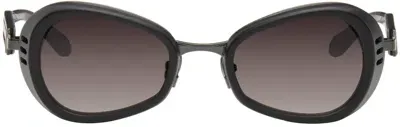 Matsuda Black 10616h Sunglasses In Matte Black