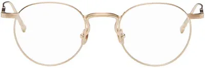 Matsuda Gold M3140 Glasses In Brushed Gold