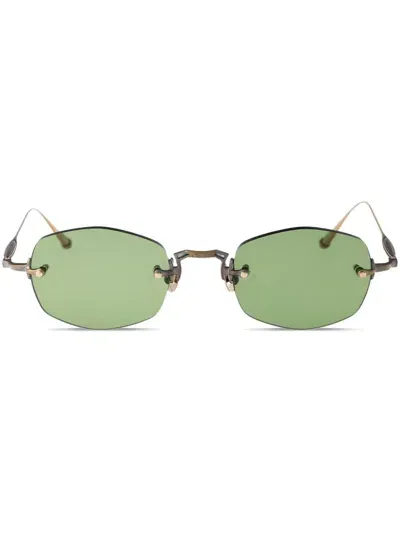 Matsuda M3105 Geometric-frame Sunglasses In Gold