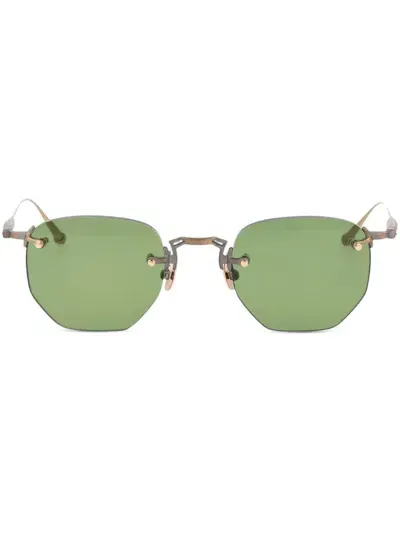 Matsuda Oversize-frame Sunglasses In Gold