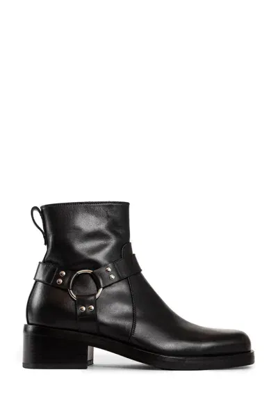 Mattia Capezzani Gaucho Leather Boots In Black