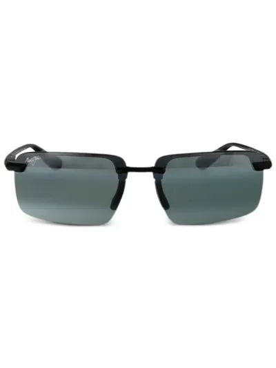 Maui Jim Rectangle-frame Sunglasses In Schwarz