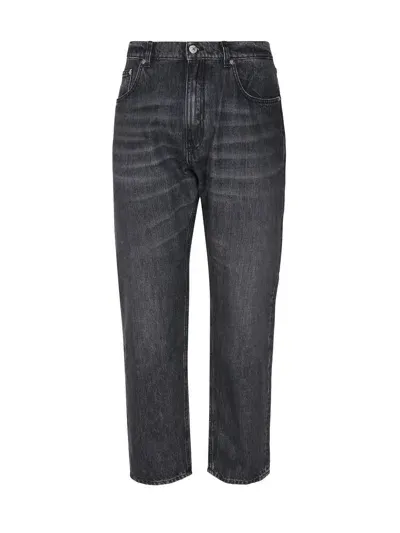 Mauro Grifoni Arrow Jeans In Cotton Denim In Blue