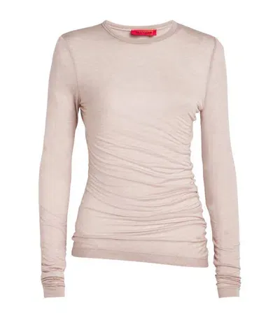 Max & Co Long-sleeve Top In Beige