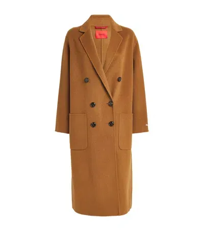 Max & Co Wool-blend Coat In Beige