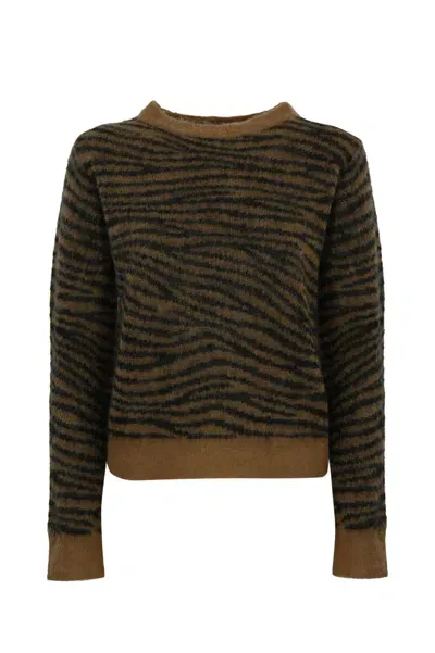 Max Mara Abadan Mohair Sweater In Dis Tigre