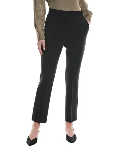 Max Mara Ada Sand Cropped Pant In Black