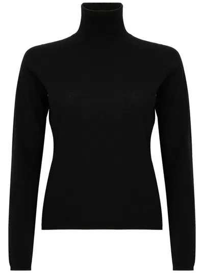 Max Mara 'adda' Black High-neck Sweater