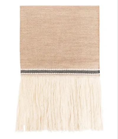 Max Mara Aeroso Fringed Edge Scarf In Multi