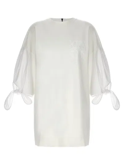 Max Mara Agora Dress In Bianco