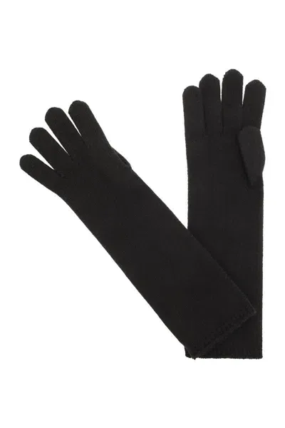 Max Mara Alaggio - Cashmere Gloves In Black