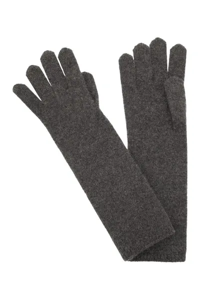 Max Mara Alaggio - Cashmere Gloves In Grey