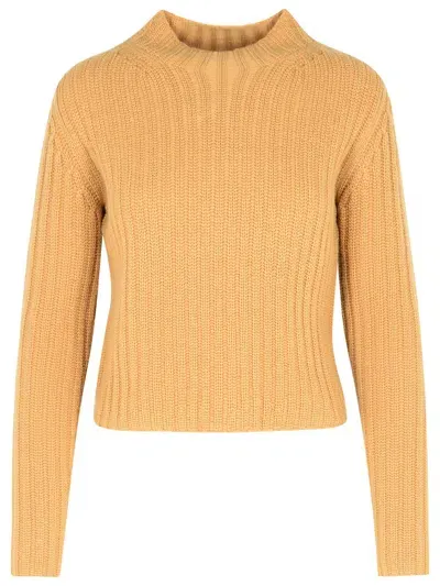 Max Mara Aloa Brown Cashmere Blend Sweater