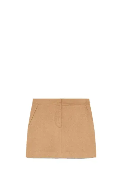 Max Mara Ancella Skirt In 001 Cammello