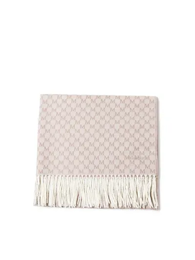 Max Mara Arsenio Scarf In Wool In Neutrals