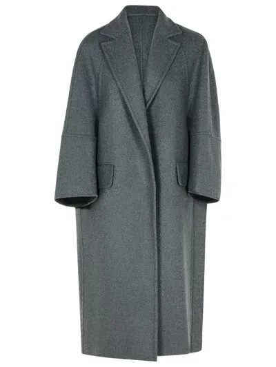 Max Mara 'asburgo1234' Cashmere Blend Coat In Grey