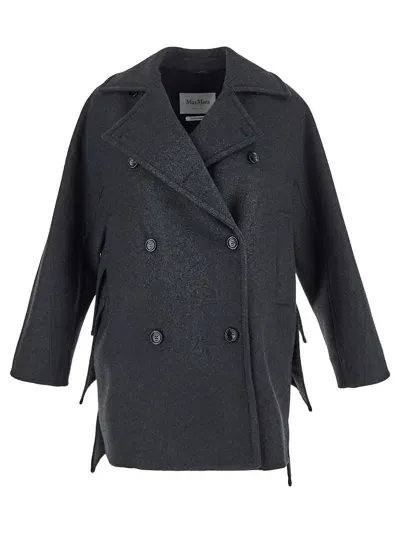 Max Mara Asturie Coat In Grey