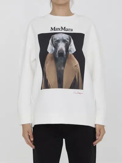 Max Mara Bacco Sweatshirt In Beige