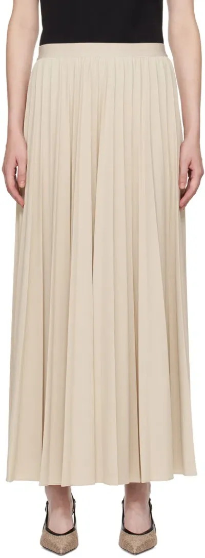 Max Mara Beige Maesa Maxi Skirt In 001 Beige