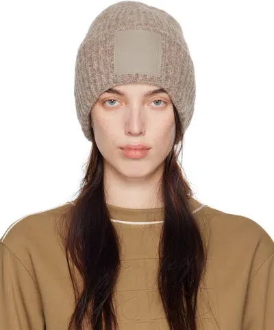 Max Mara Beige Wool Beanie In 001 Beige