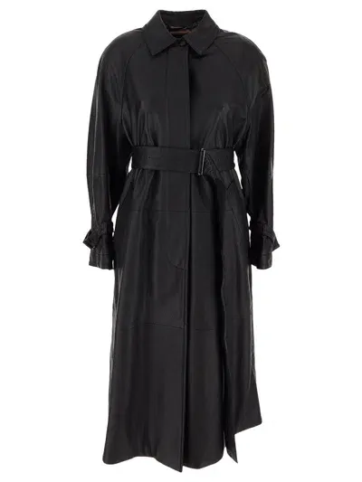 Max Mara Bellico Coat In Black