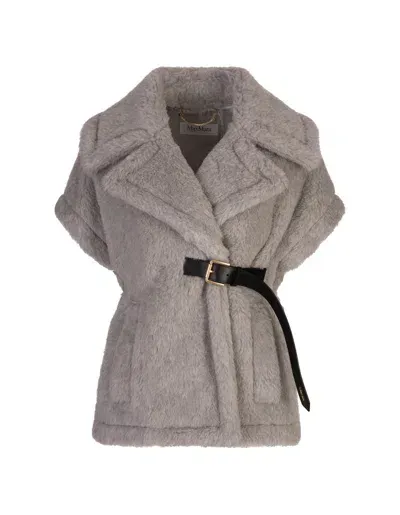 Max Mara Belted Short In Grey