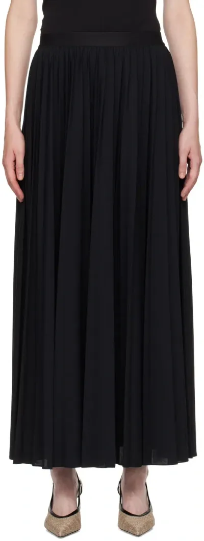 Max Mara Black Maesa Maxi Skirt In 004 Black