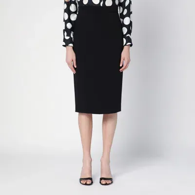 Max Mara Black Midi Pencil Skirt