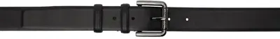 Max Mara Black Nappa Leather Belt In 1 Black