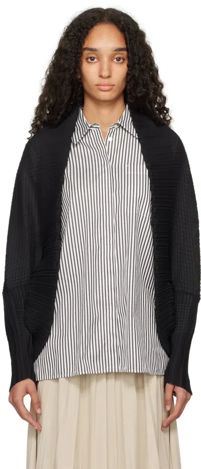 Max Mara Black Vesuvio Cardigan In 009 Black