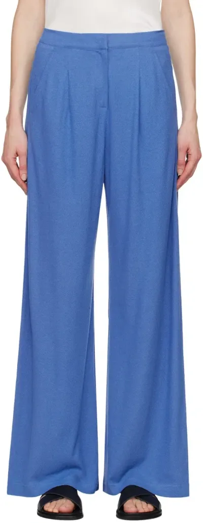 Max Mara Blue Brina Trousers In 2 Sky Blue