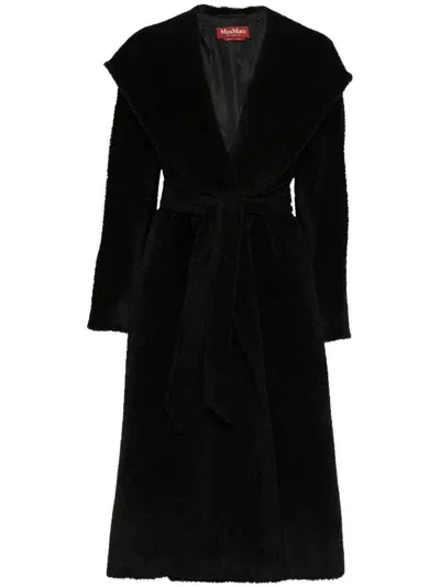 Max Mara Borel Coat In Black